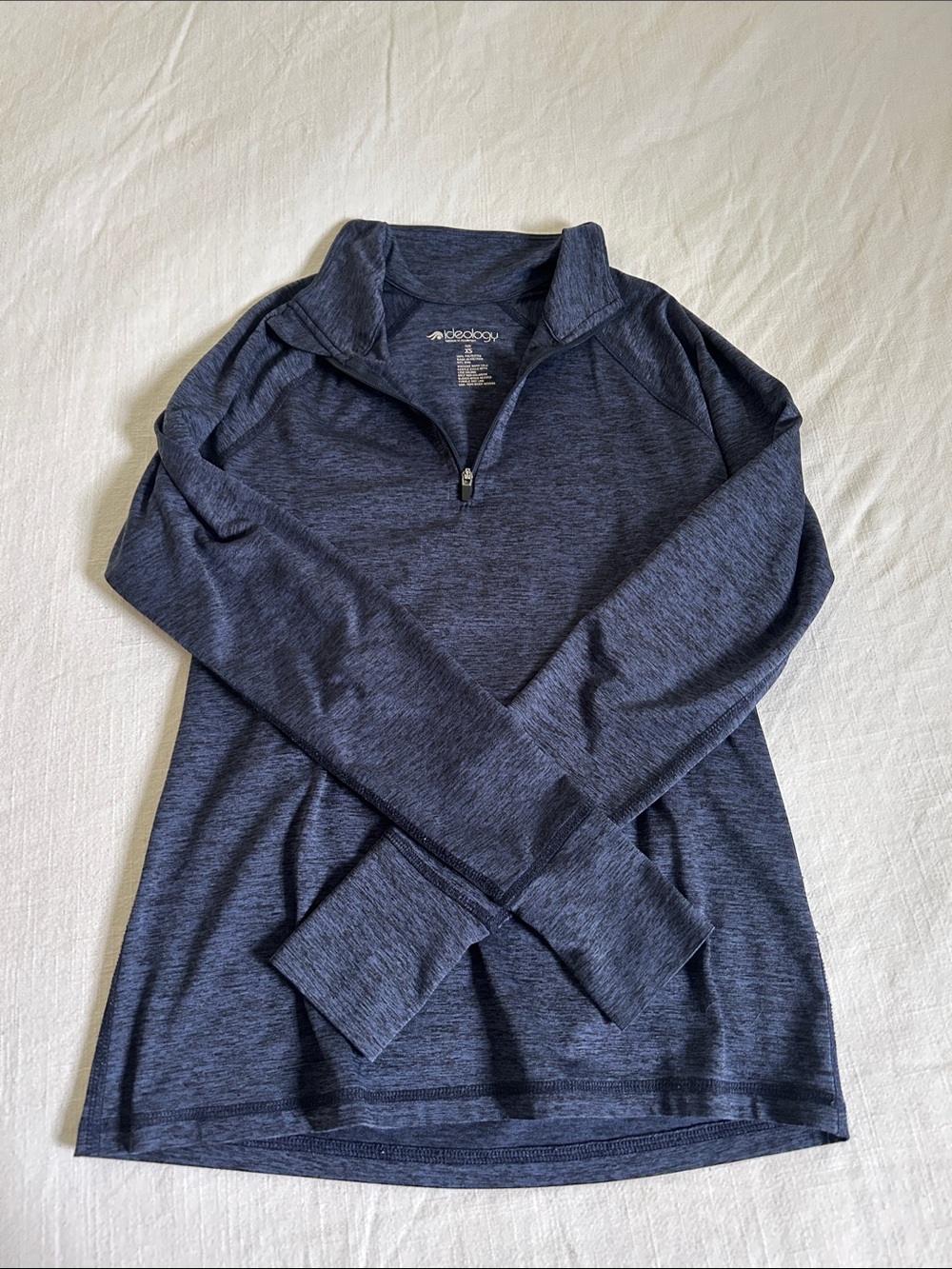 Women’s  Heather Navy Quarter-Zip athletic Pullover